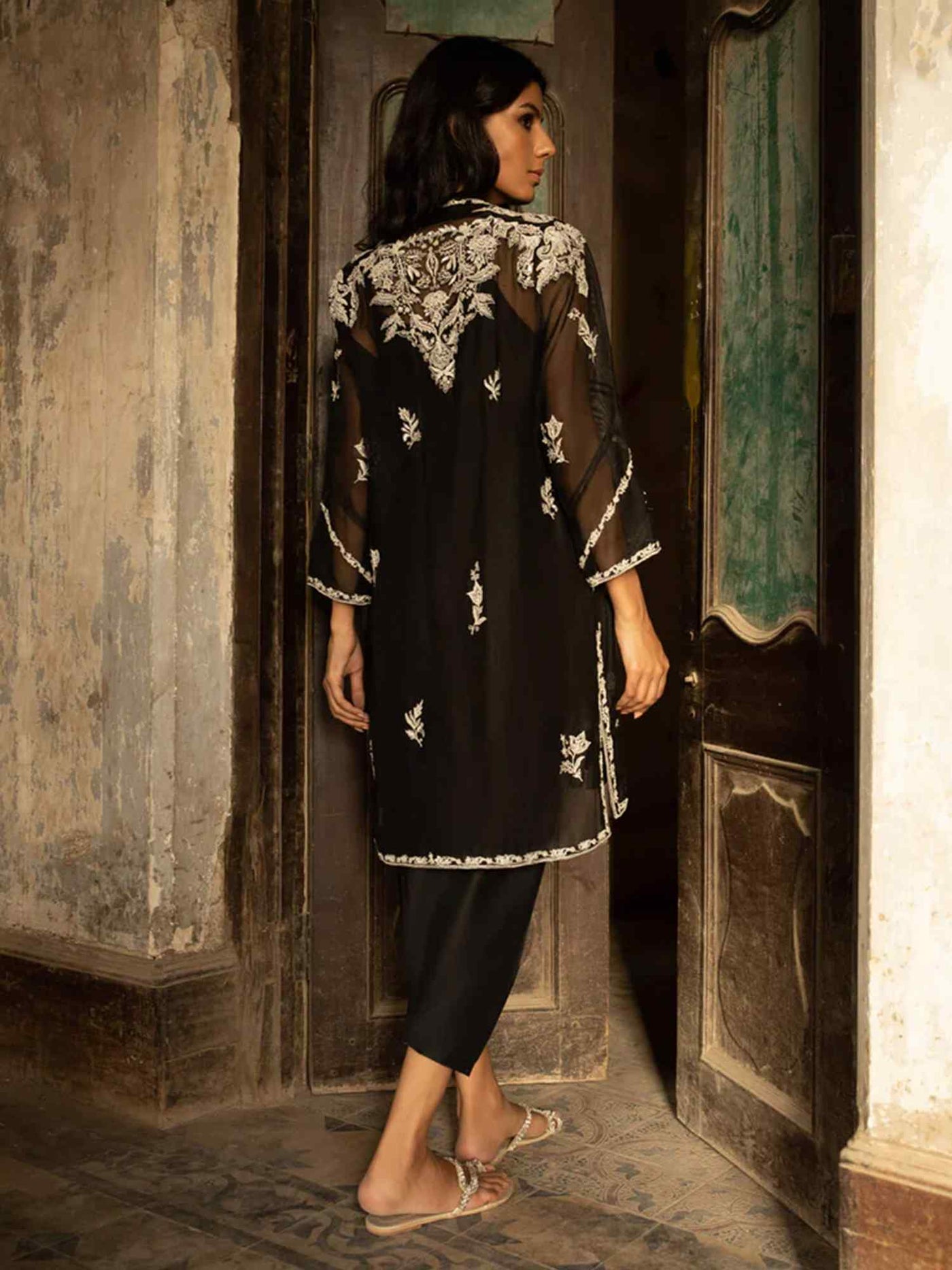 Alisha Kurti W Skinny Shalwar