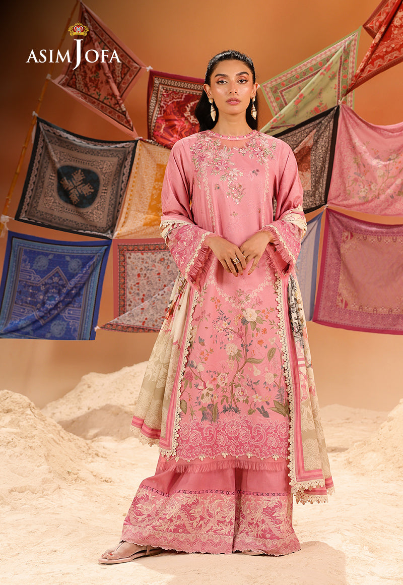 AJUBUD-17 Printed Embroidered Lawn Stitched 2 PCS