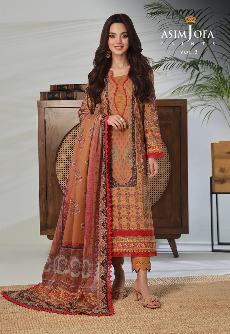AJBPD-34 PRINTED STITCHED 3 PCS