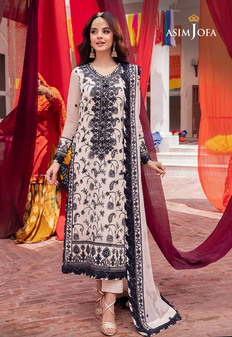 Ajab-02 Embroidered Chiffon 3 Pcs