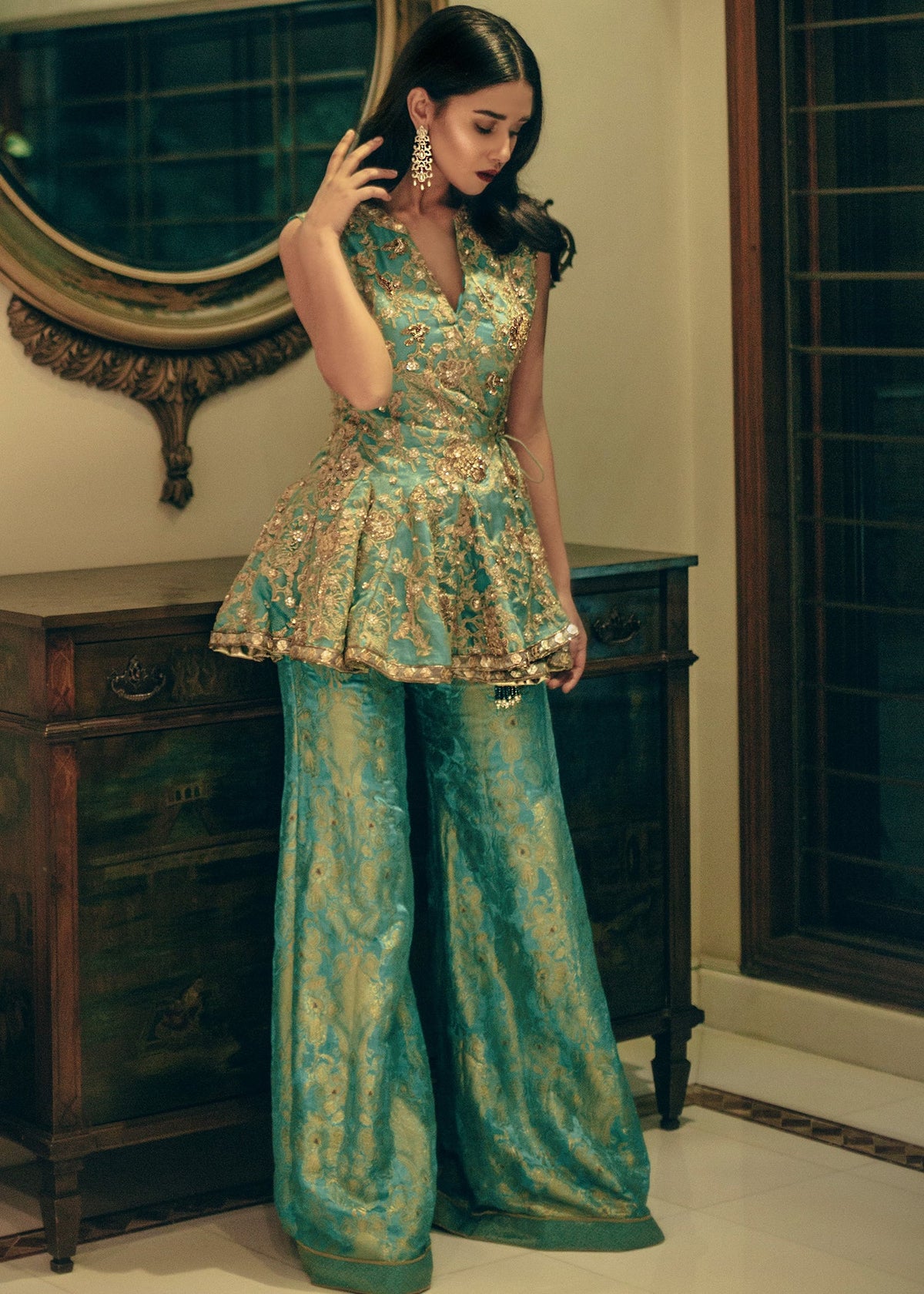 Bejewelled Peplum