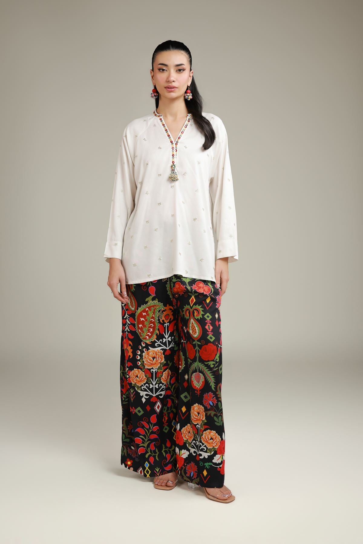 Viscose V-Neck Tunic