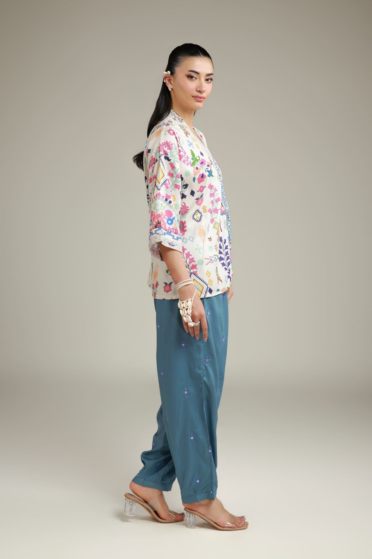 Summer Teal Trousers