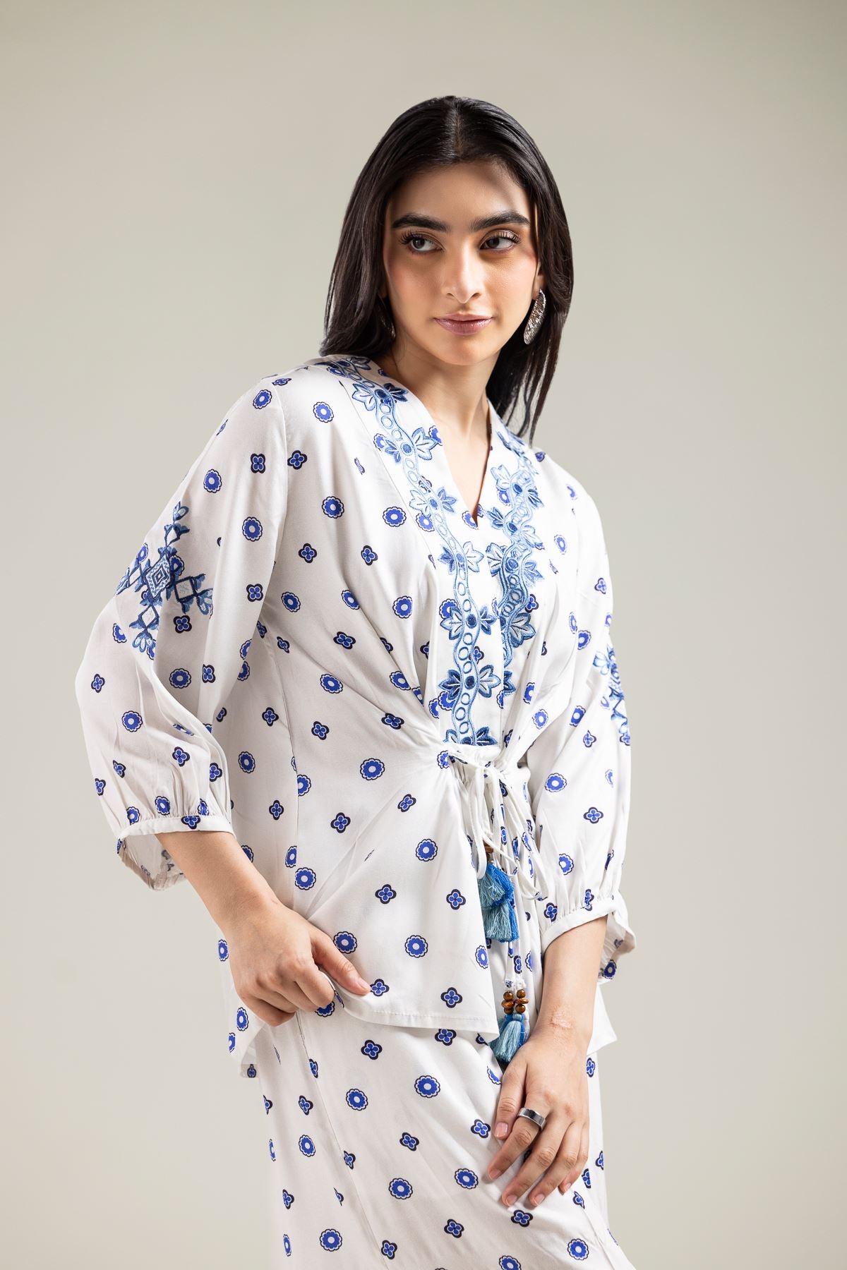 Short White Blouse