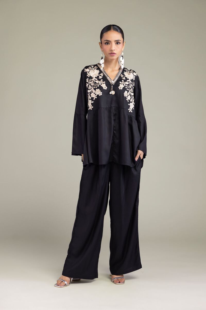 Viscose Black Trousers