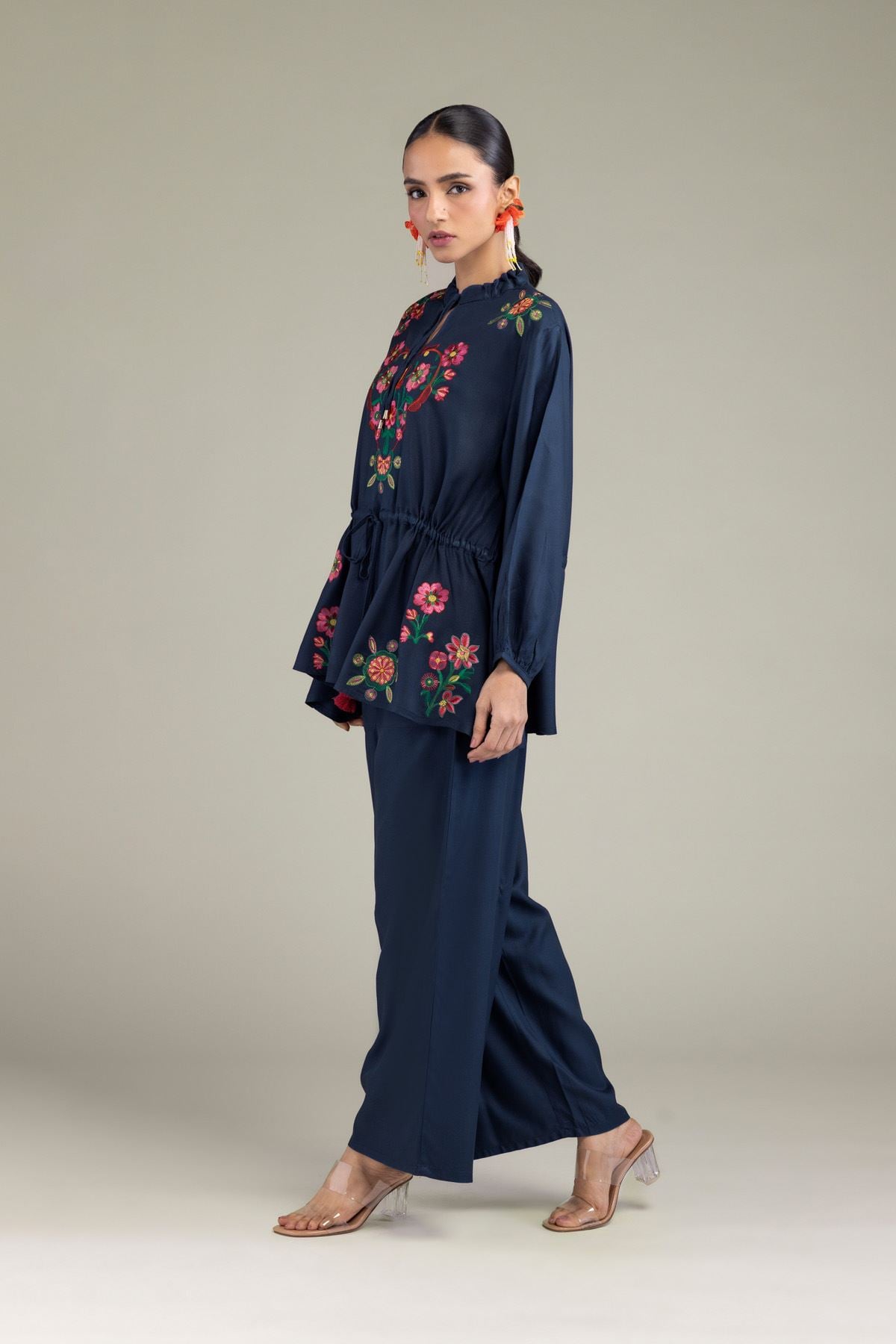 Solid Viscose Trousers