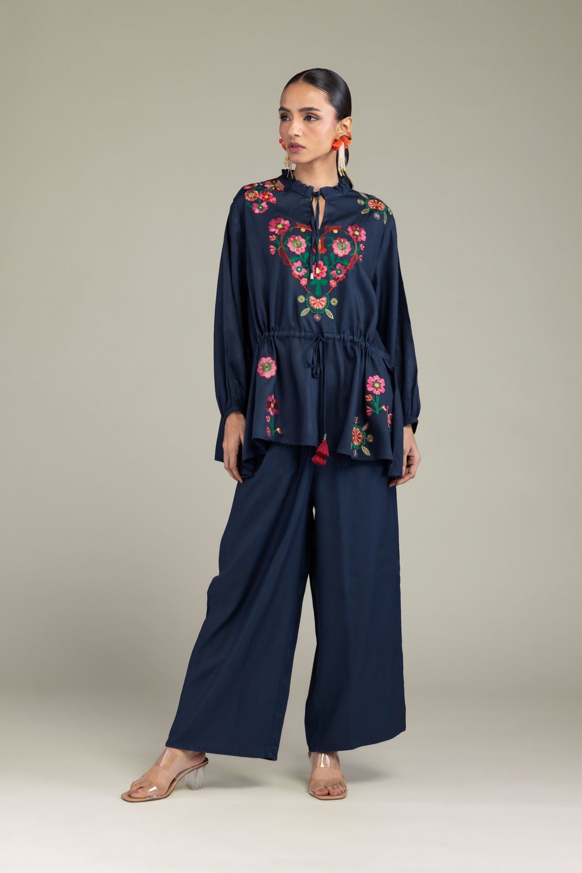 Solid Viscose Trousers
