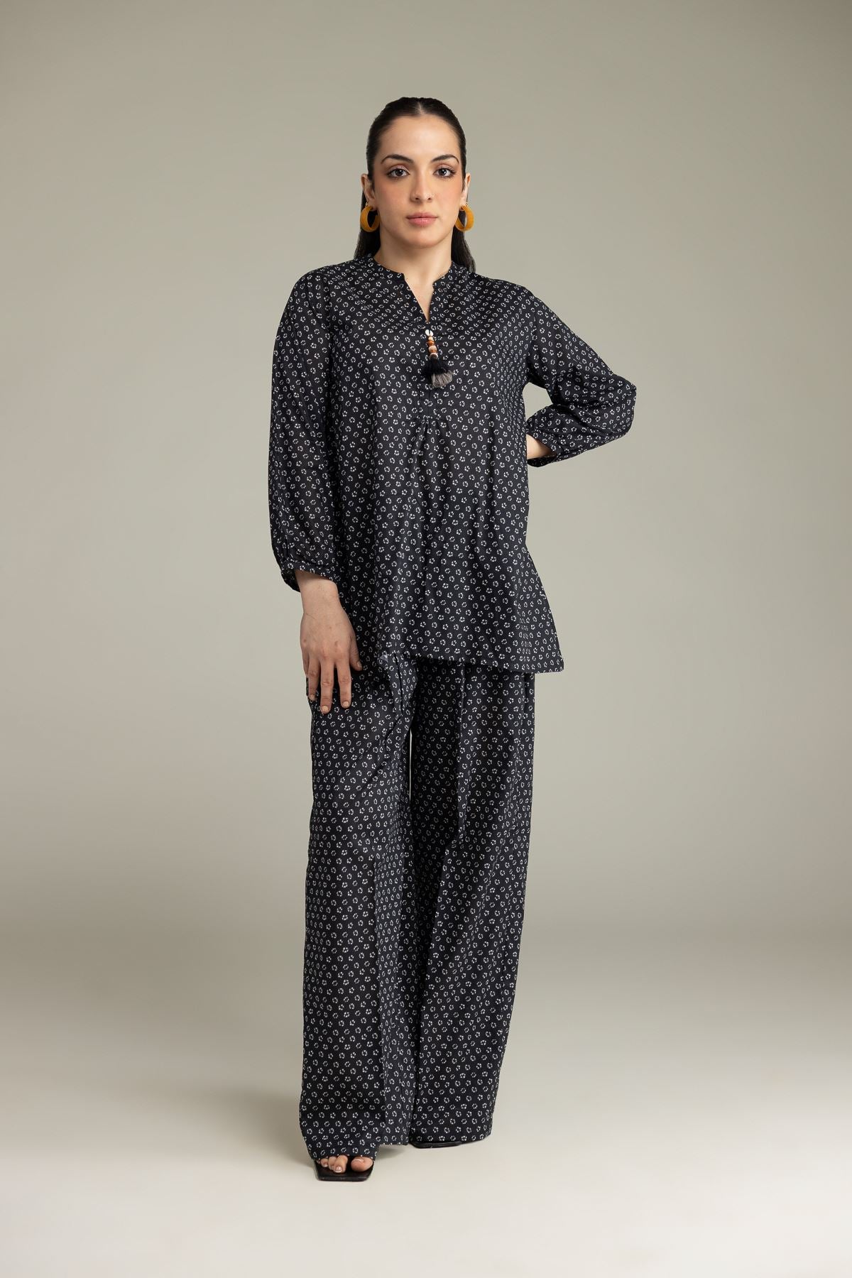 Black Viscose Blouse
