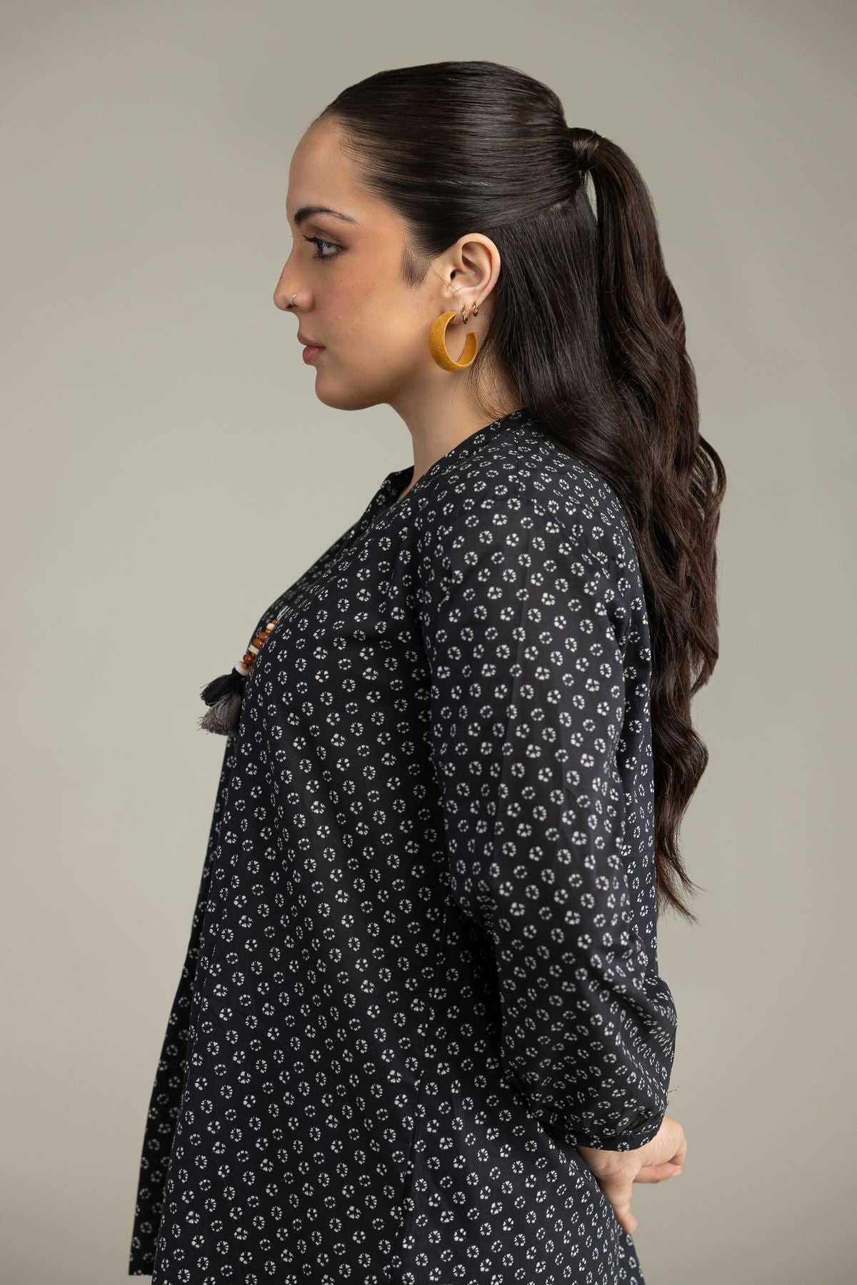 Black Viscose Blouse