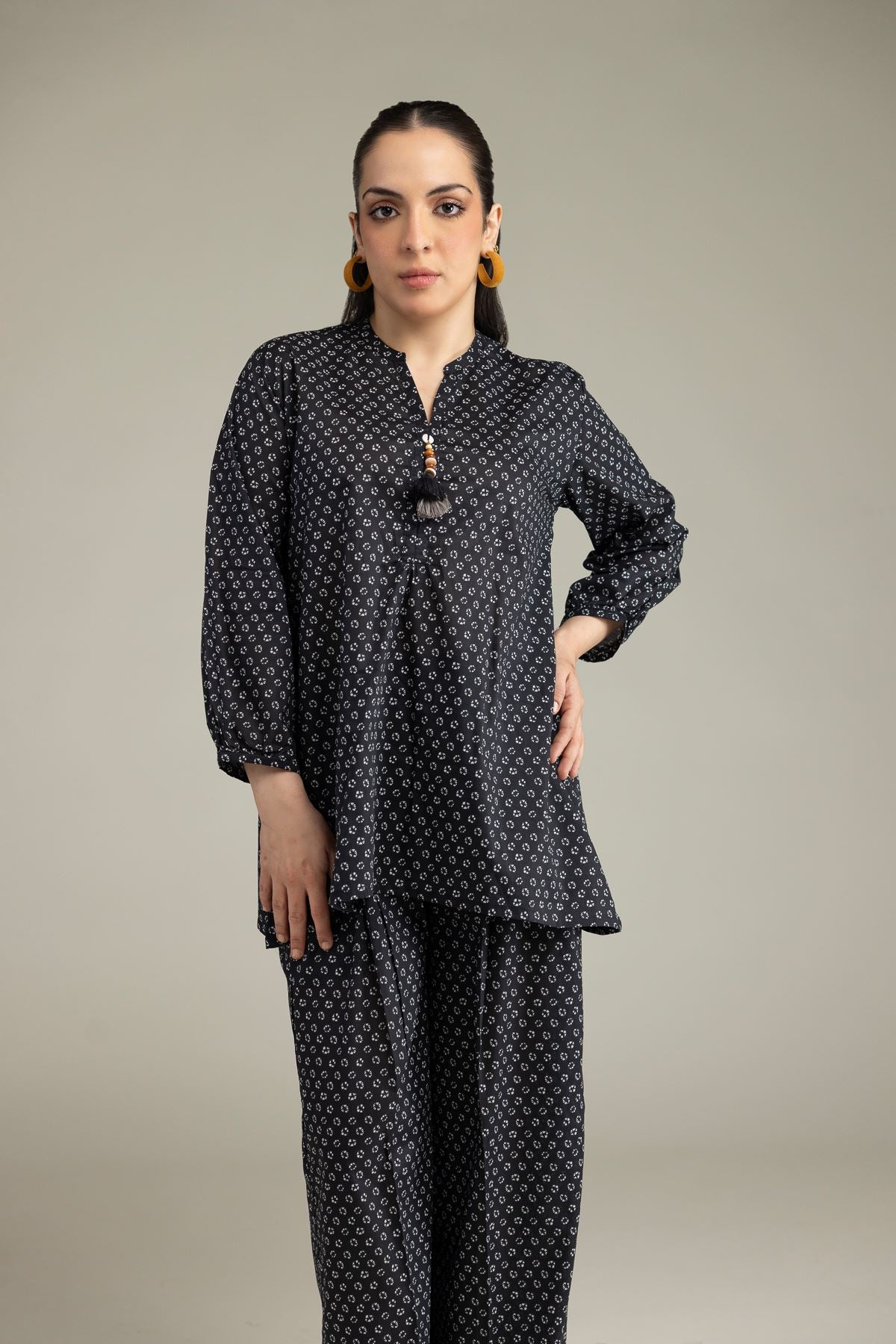 Black Viscose Blouse