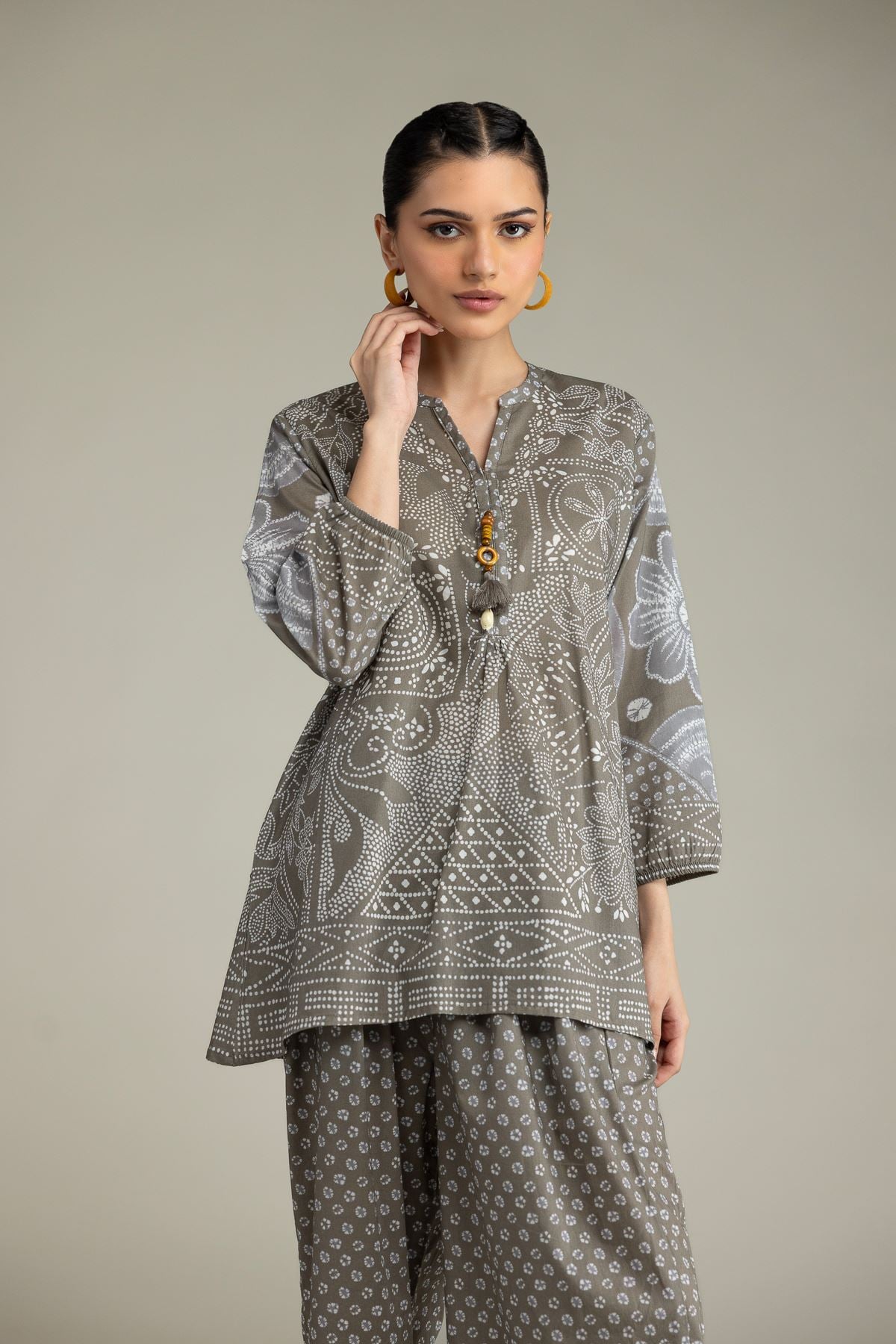 Gray Viscose Blouse