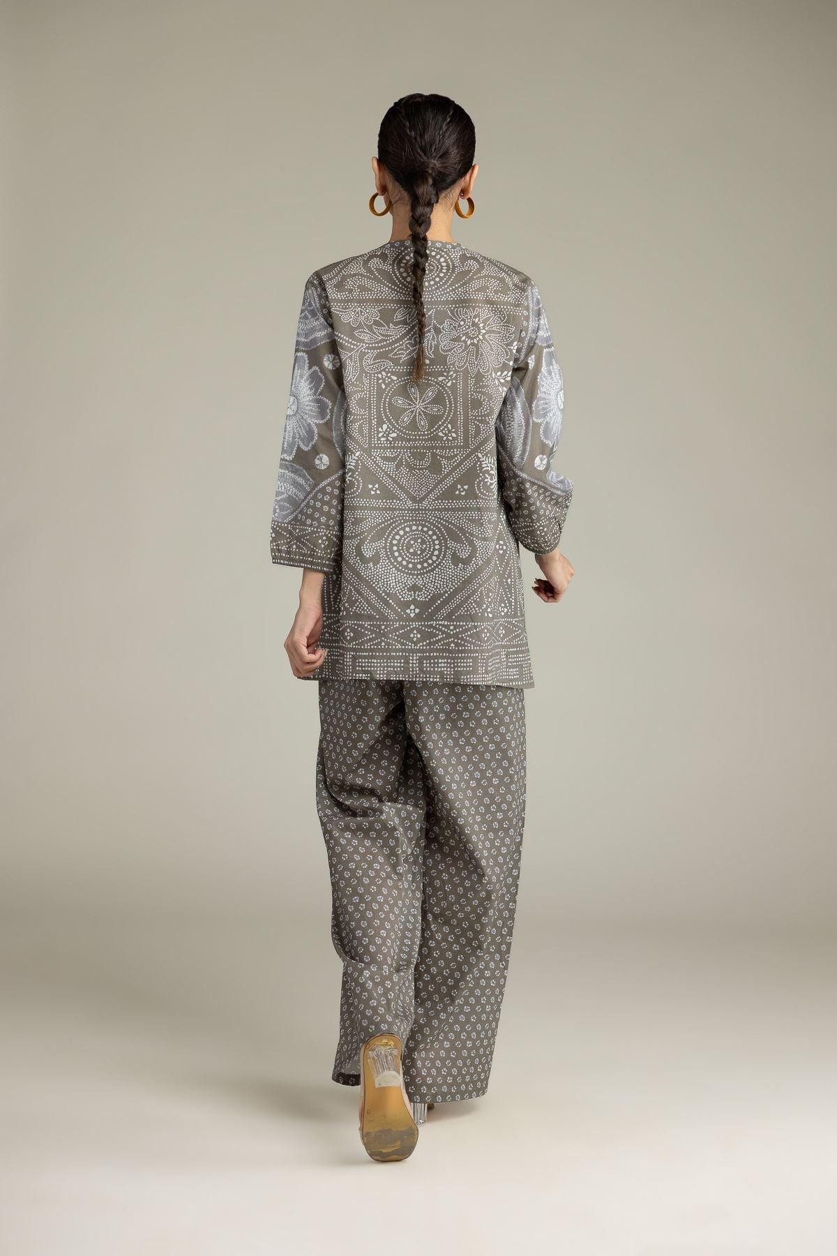 Gray Viscose Blouse