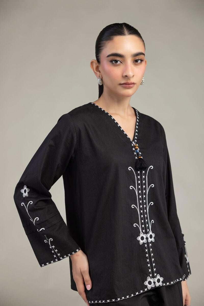 Black V-Neck Shirt