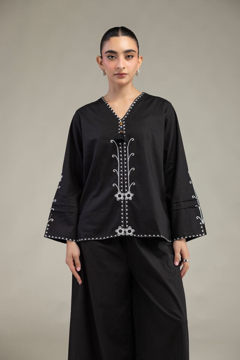 Black V-Neck Shirt