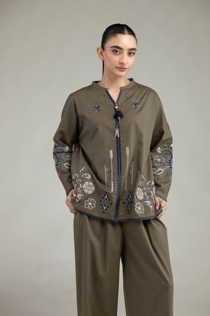 Floral Olive Blouse