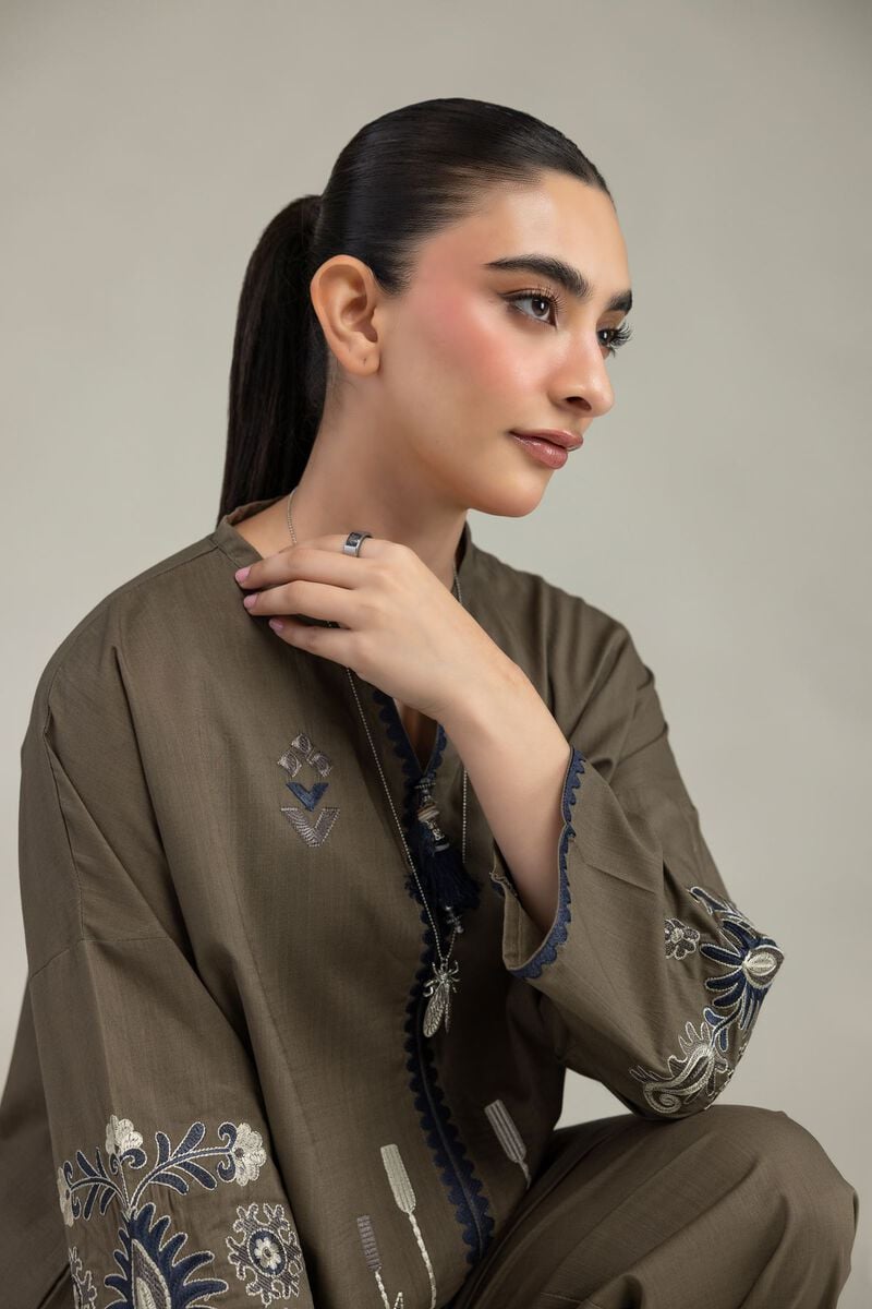 Floral Olive Blouse