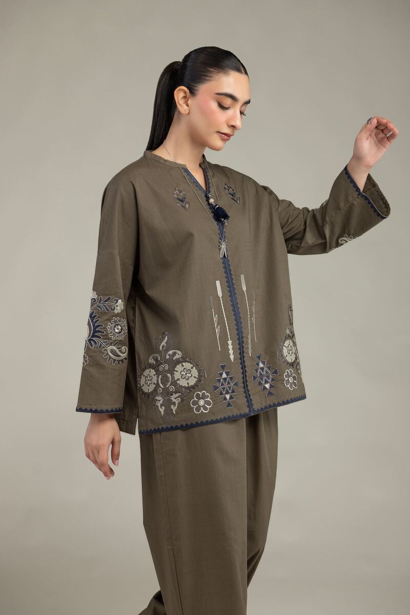 Floral Olive Blouse