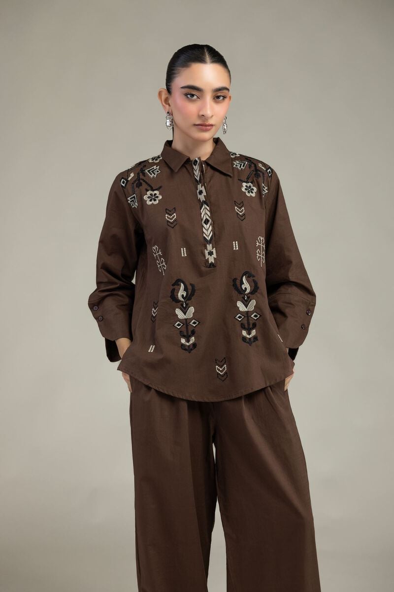Brown Cotton Trousers