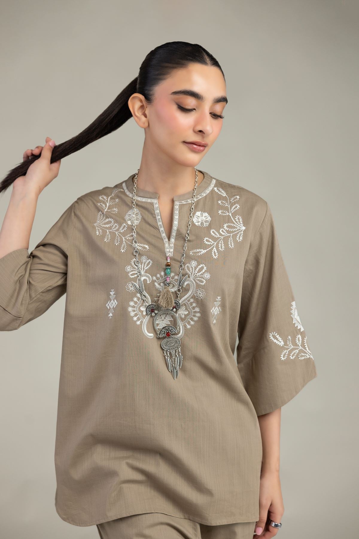 V-Neck Floral Shirt