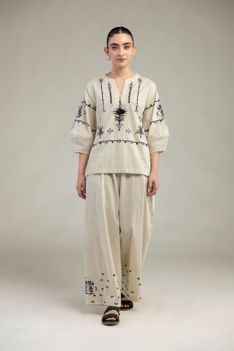 Floral Cotton Trousers