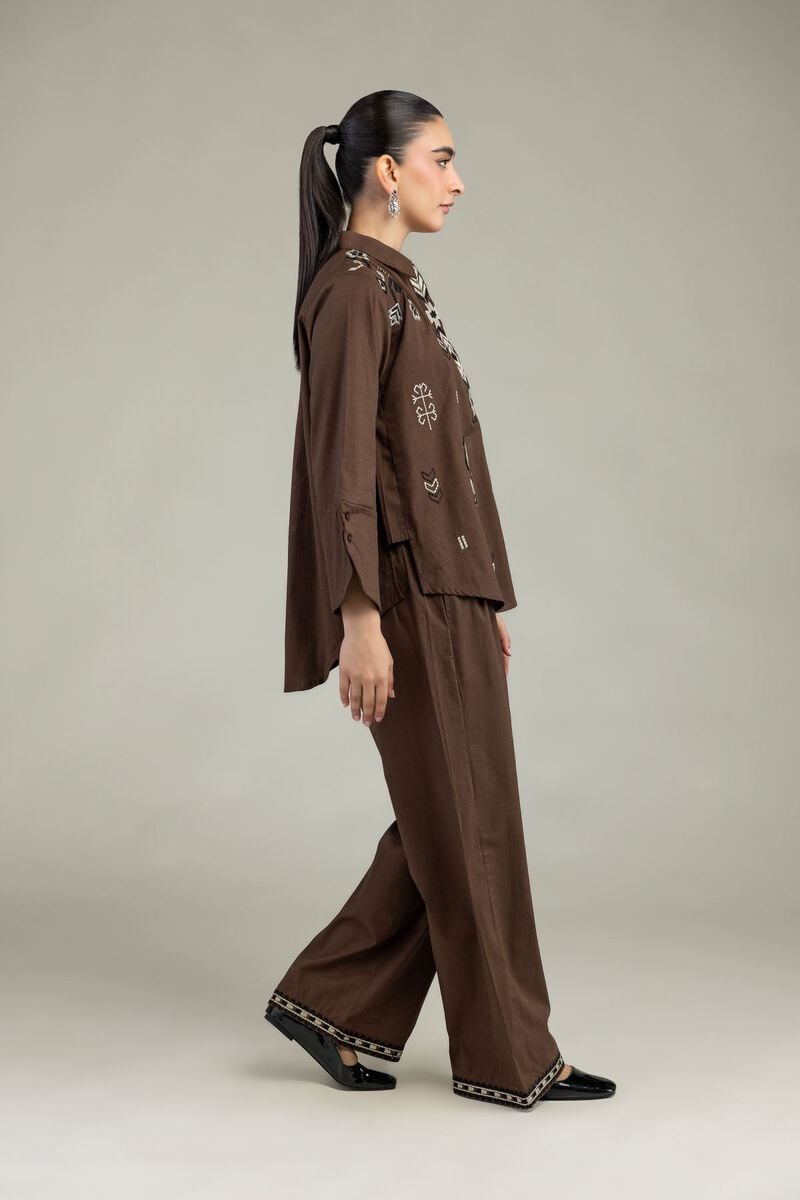 Brown Cotton Trousers