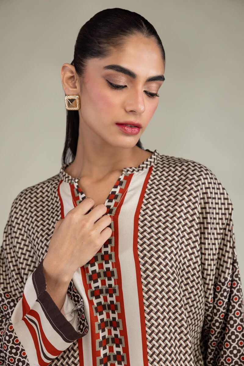 Printed V-Neck Shirt