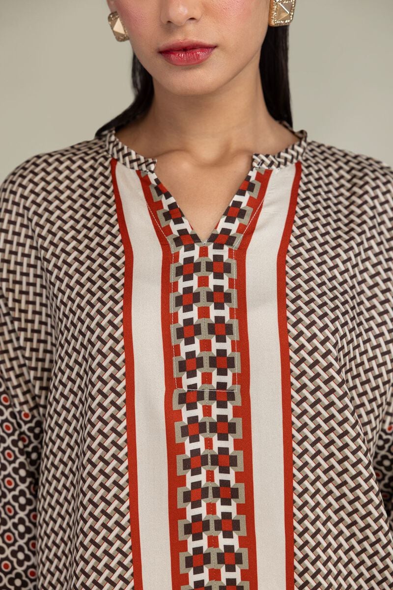 Printed V-Neck Shirt