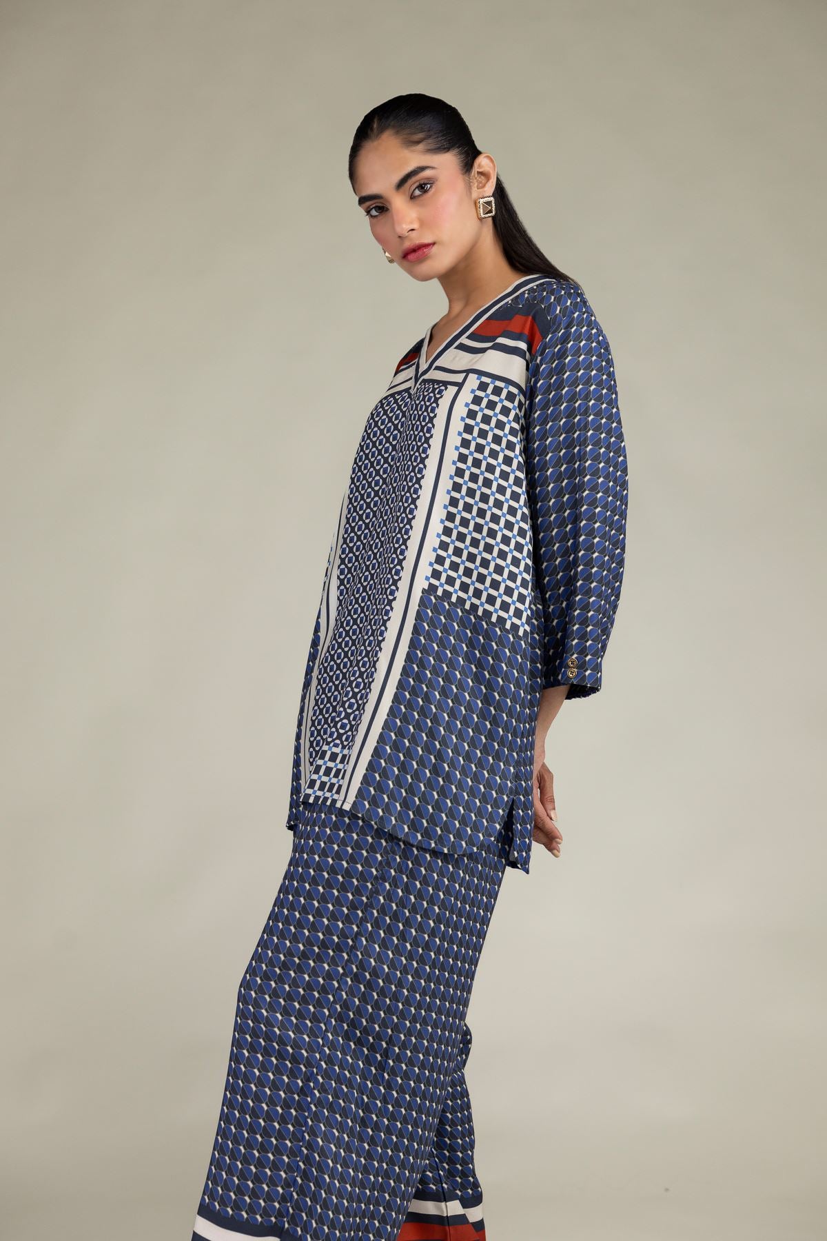Viscose V-Neck Tunic