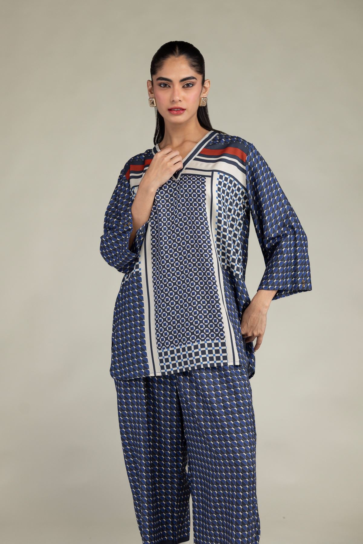 Viscose V-Neck Tunic