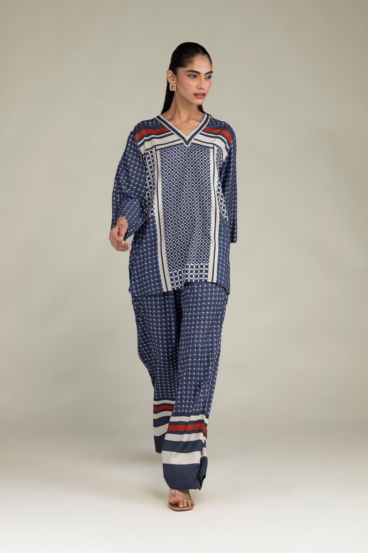 Viscose V-Neck Tunic
