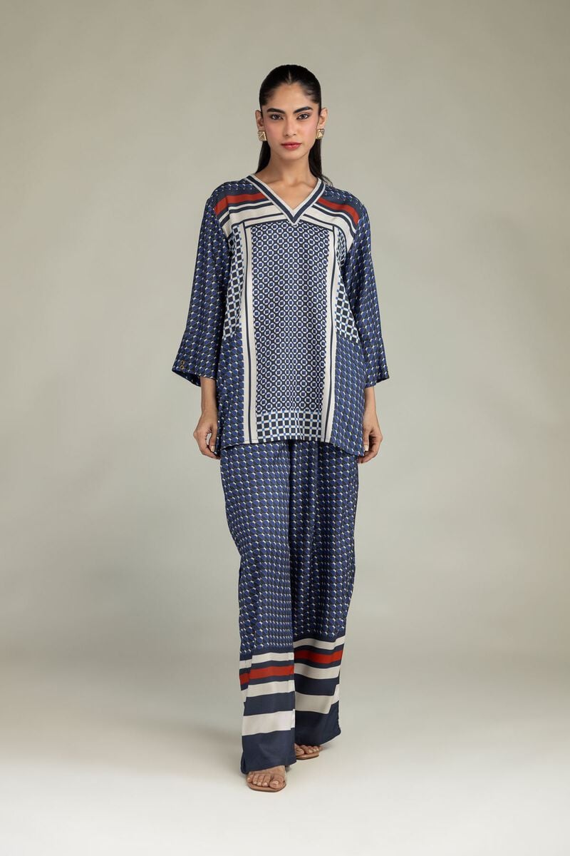 Printed Viscose Trousers