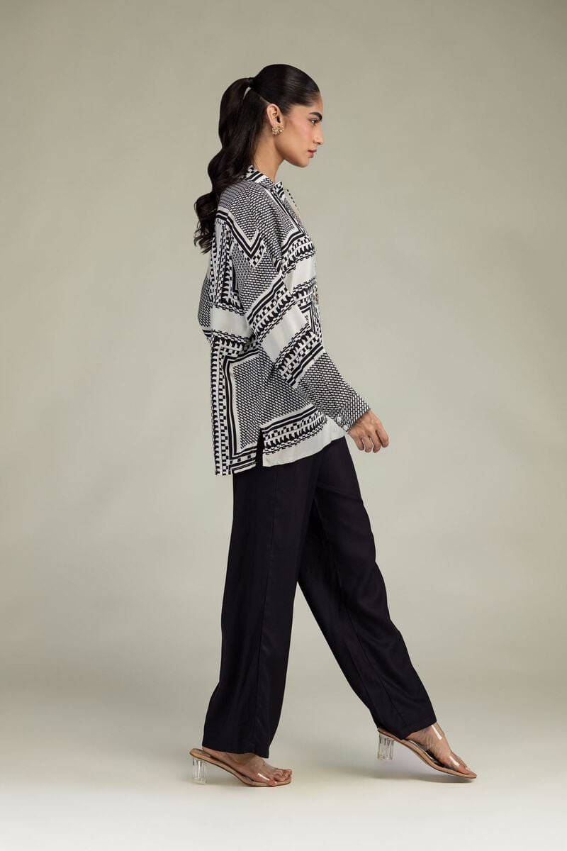 Black Viscose Trousers