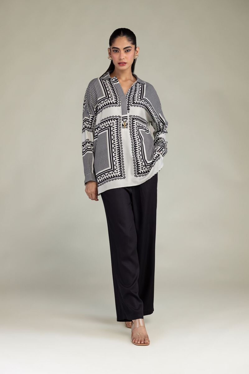 Black Viscose Trousers