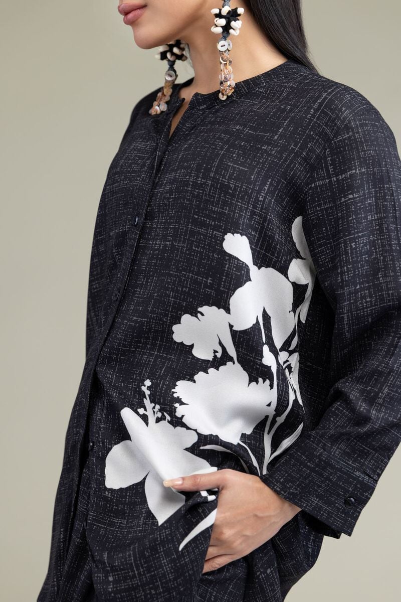 Black Viscose Shirt