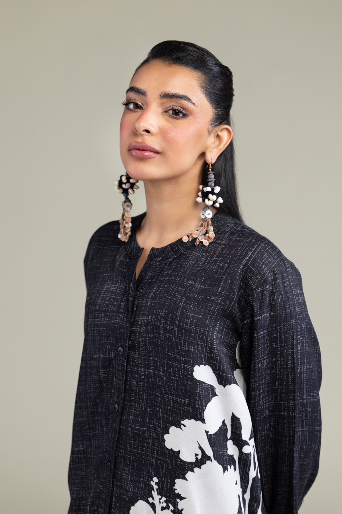 Black Viscose Shirt