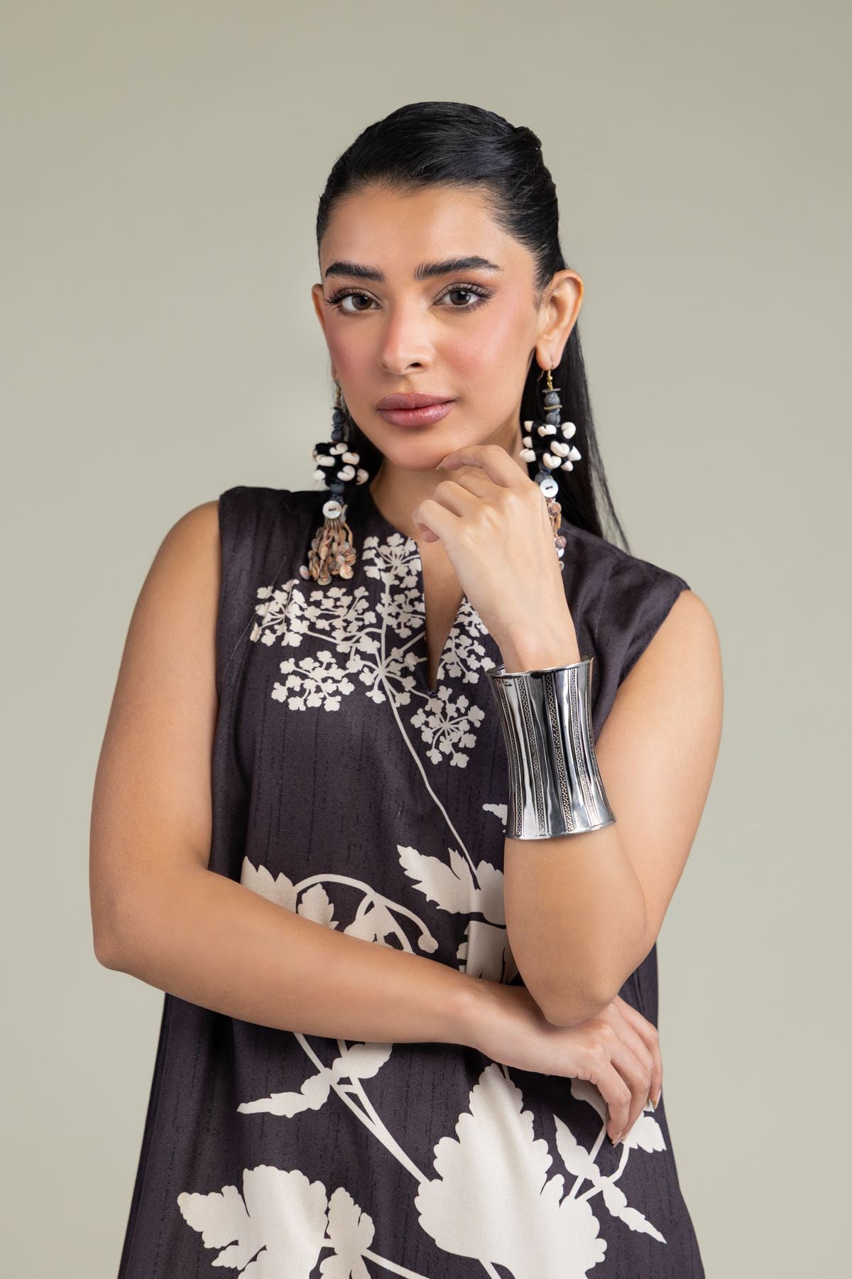 Sleeveless Viscose Shirt