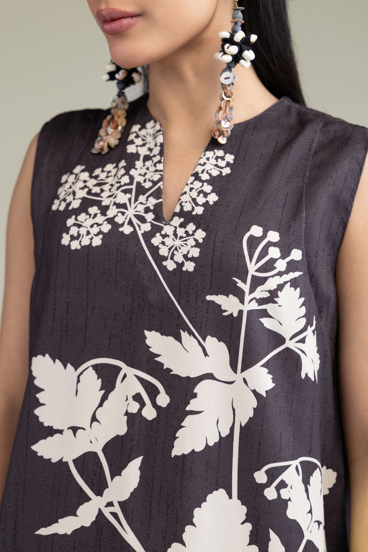 Sleeveless Viscose Shirt