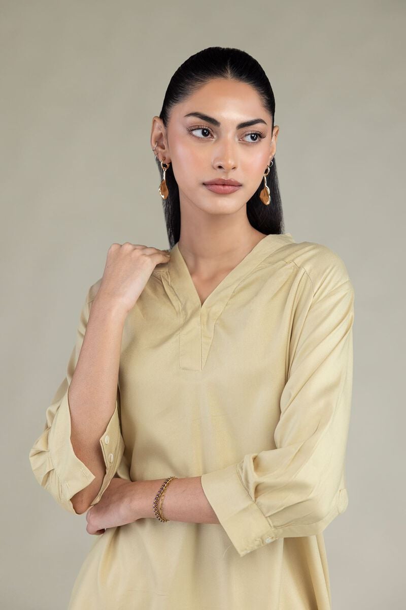 Short V-Neck Blouse