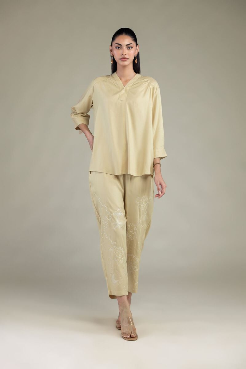 Short V-Neck Blouse