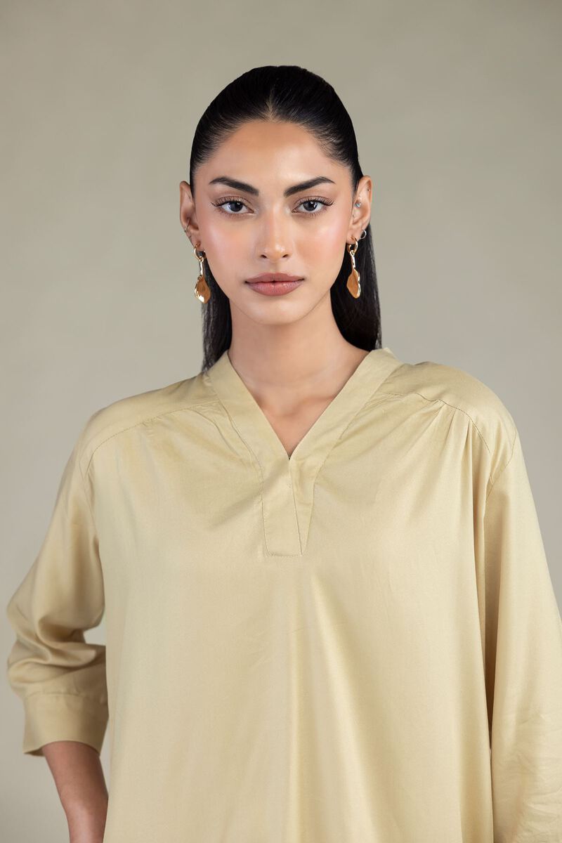 Short V-Neck Blouse