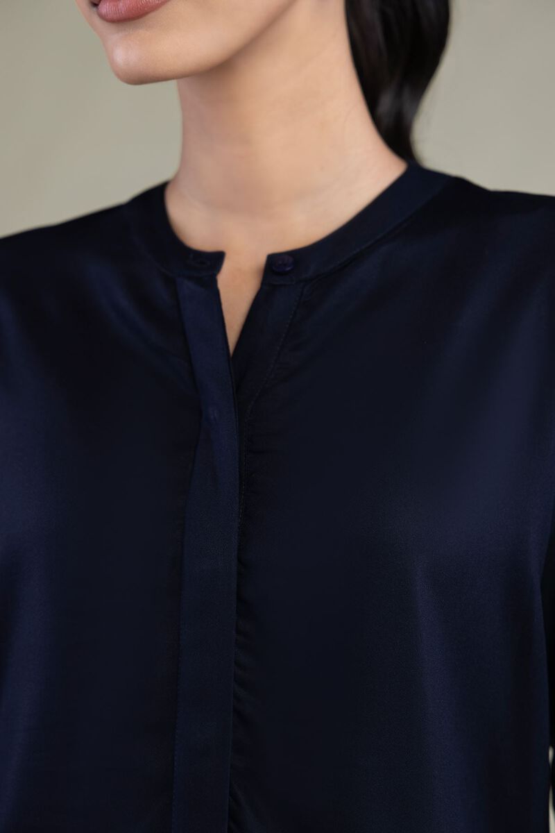 Navy Viscose Shirt