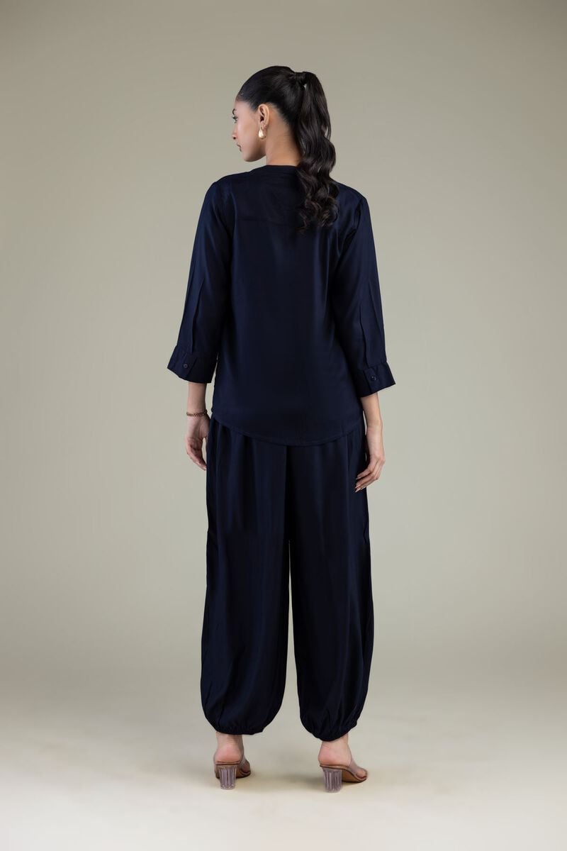 Navy Viscose Shirt