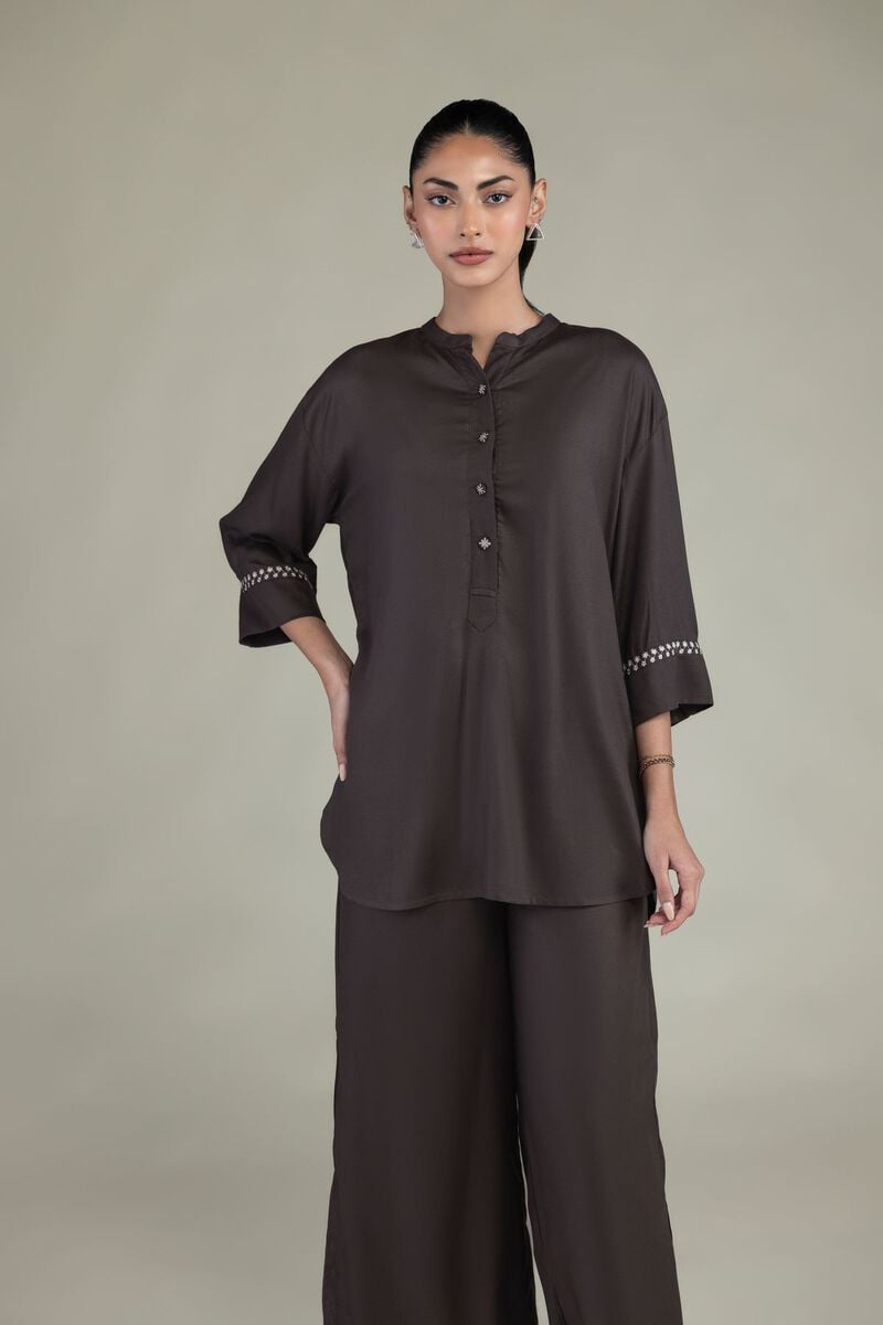 Brown Viscose Shirt