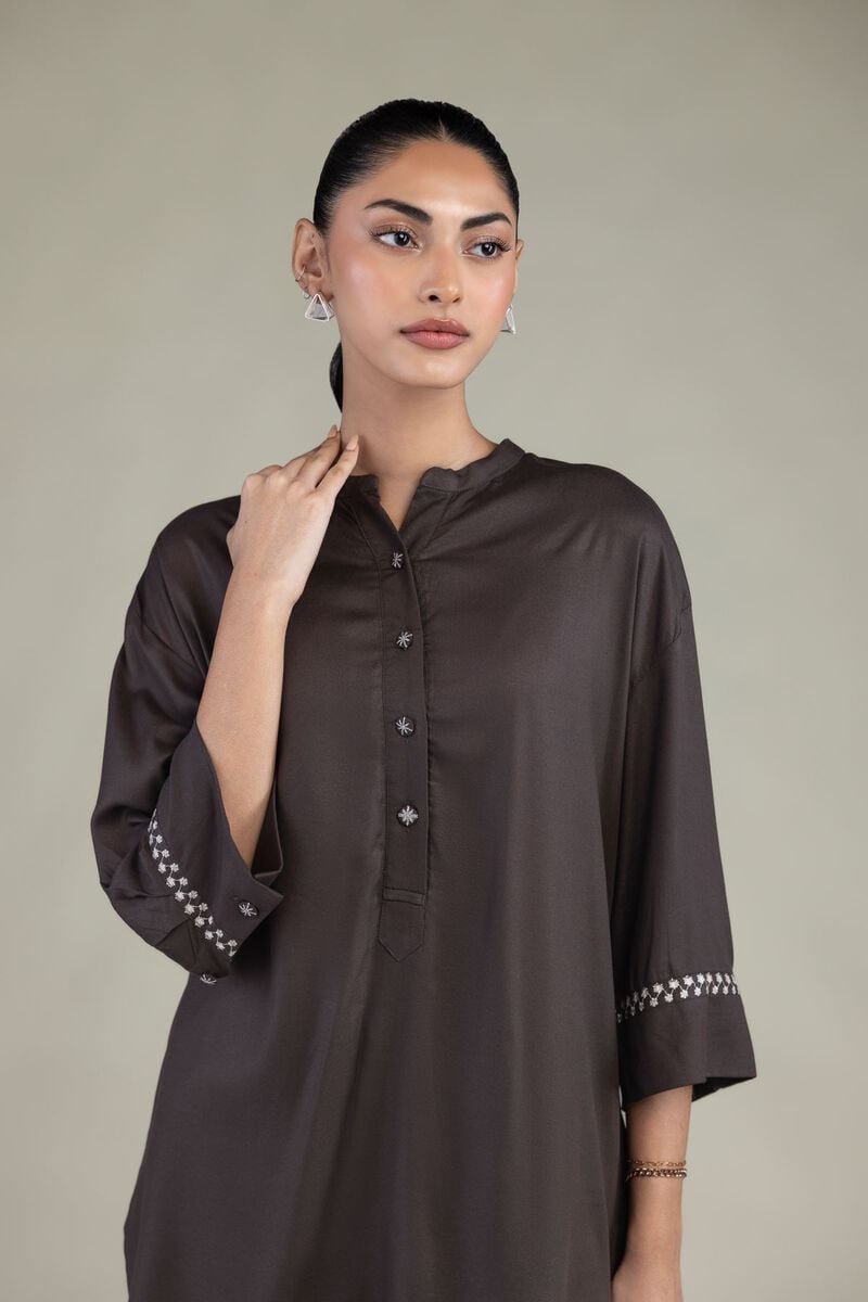 Brown Viscose Shirt