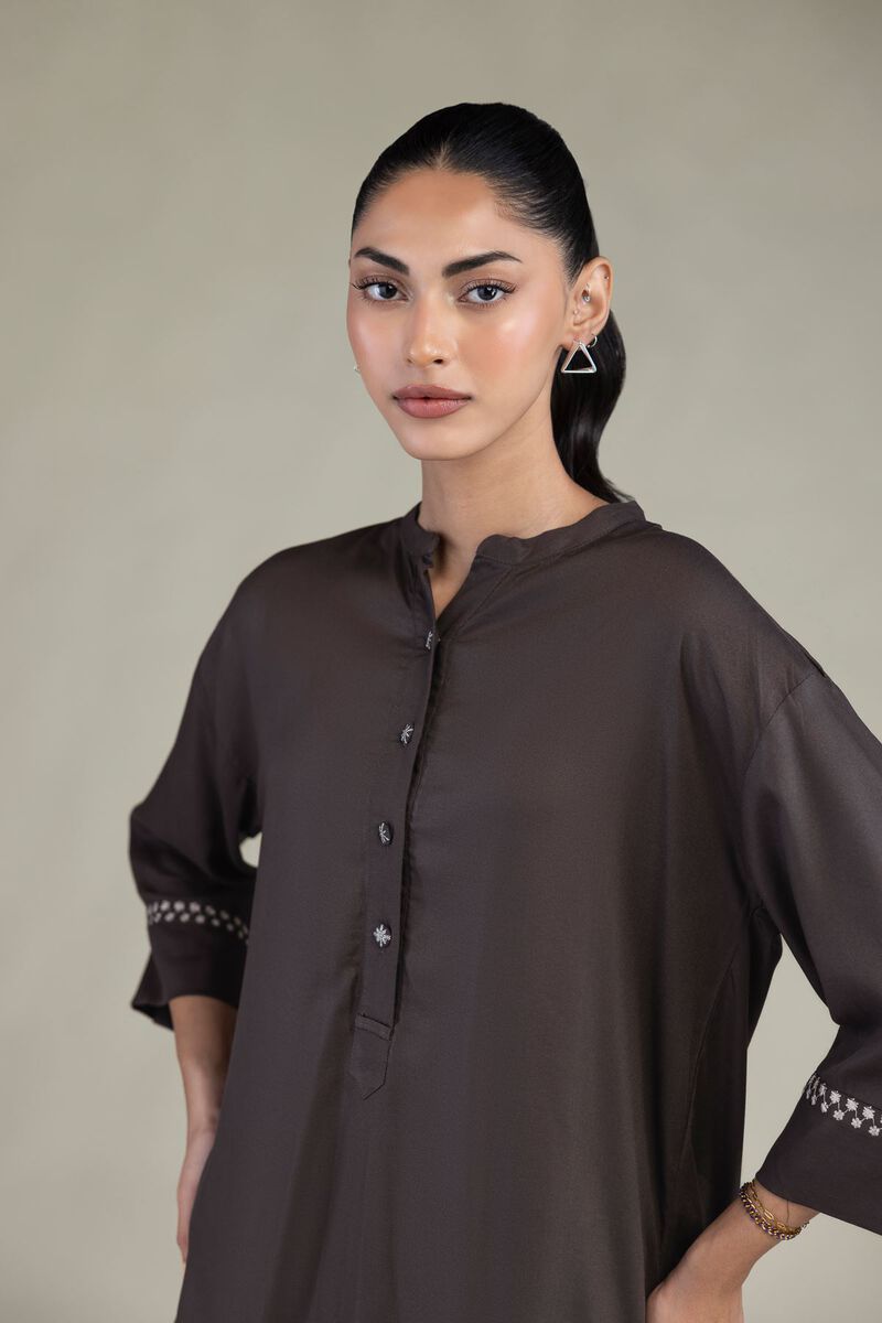 Brown Viscose Shirt