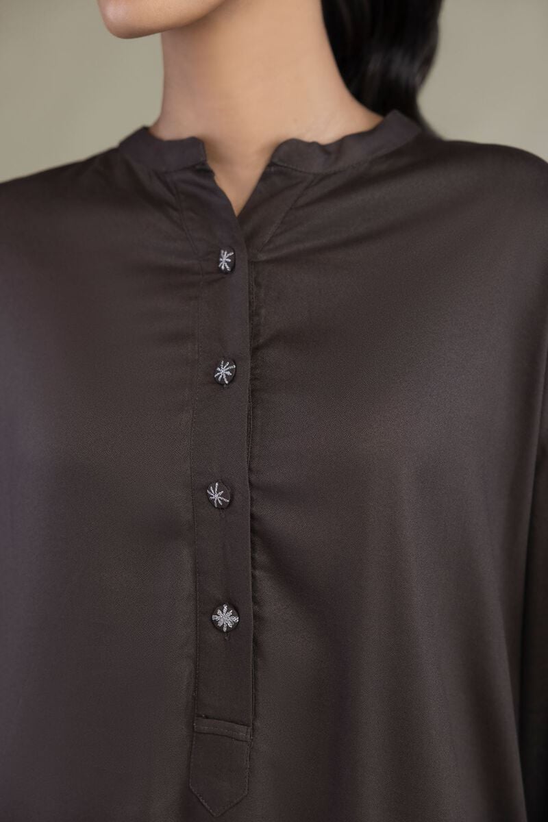Brown Viscose Shirt