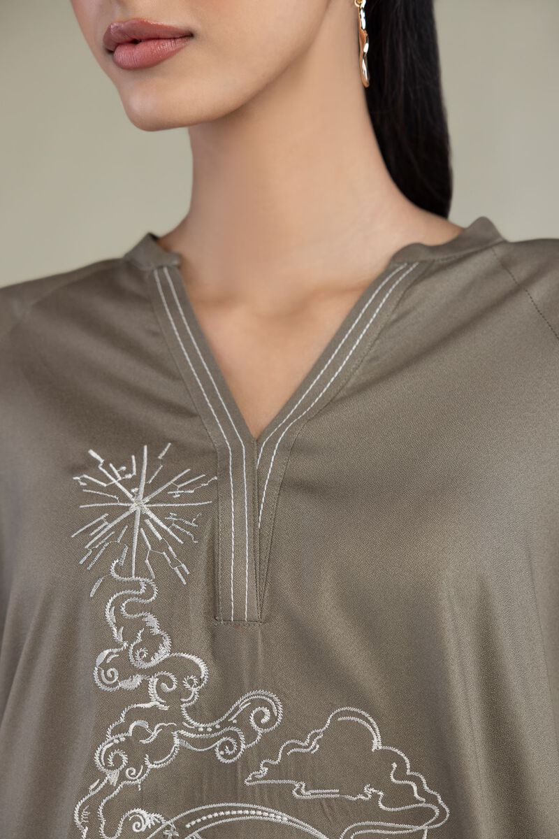 Olive V-Neck Tunic