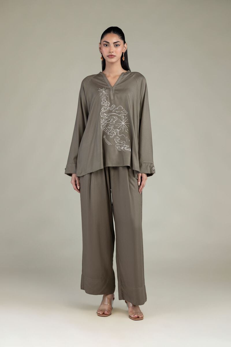Solid Olive Trousers