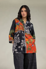 V-Neck Floral Blouse
