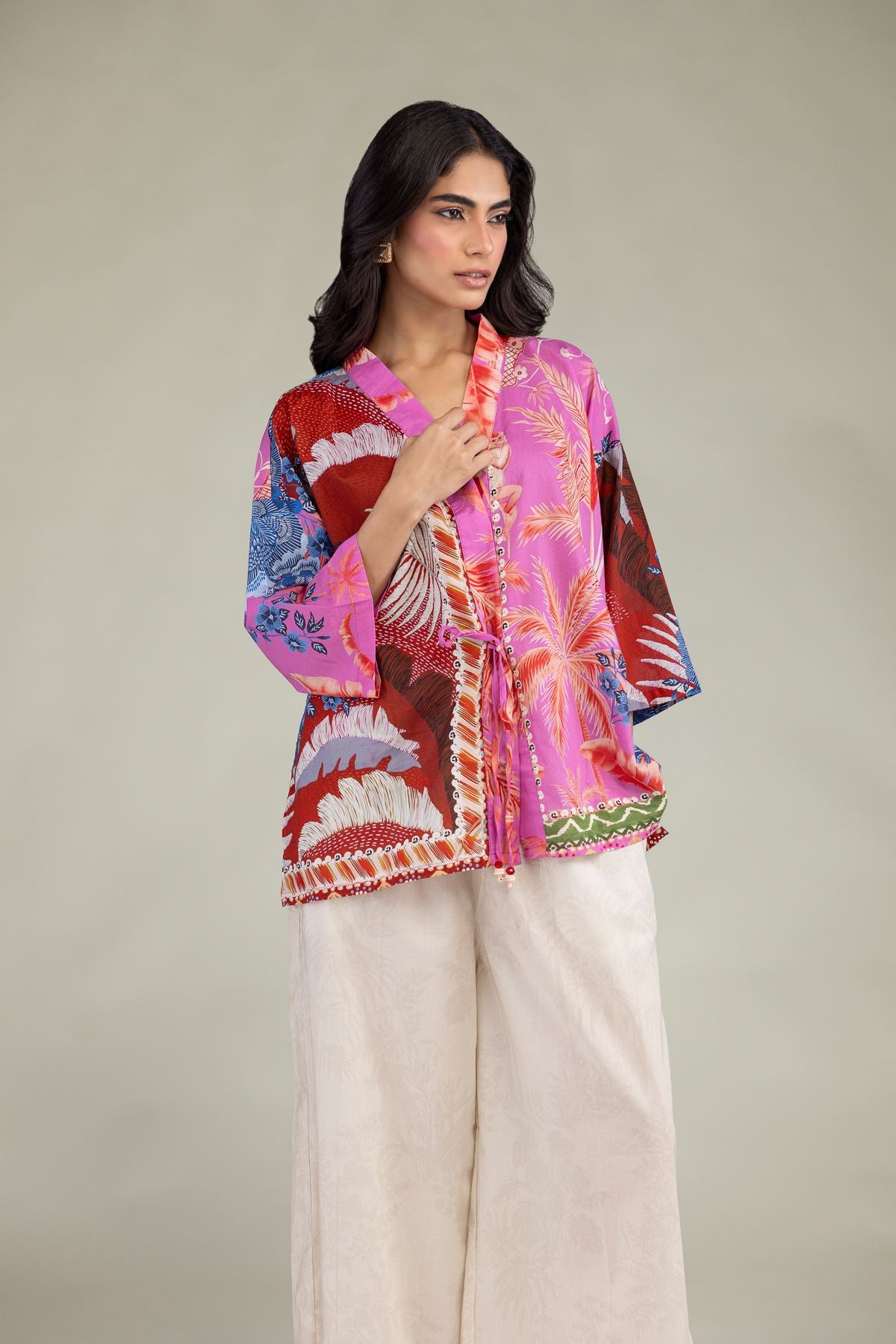 Floral Cambric Tunic